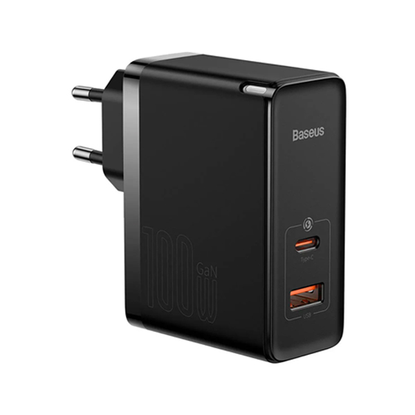 Сетевое зарядное устройство Baseus GaN5 Pro Fast Charger C+U 100W EU