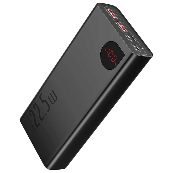 Внешний аккумулятор Baseus Adaman Metal Digital Display Quick Charge Power Bank 20000mAh 22.5W (2021 Editon)