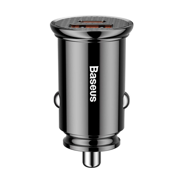 Автомобильное зарядное устройство Baseus Circular Plastic A+C 30W PPS Car Charger