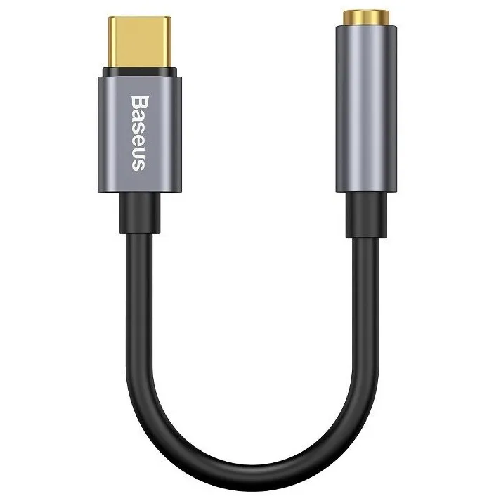 Переходник USB Type-C - AUX 3.5мм Baseus L54 Серый (CATL54-0G)