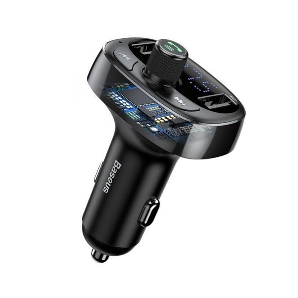 Автомобильное зарядное устройство с FM-трансмиттером Baseus T-typed Bluetooth MP3-Charger