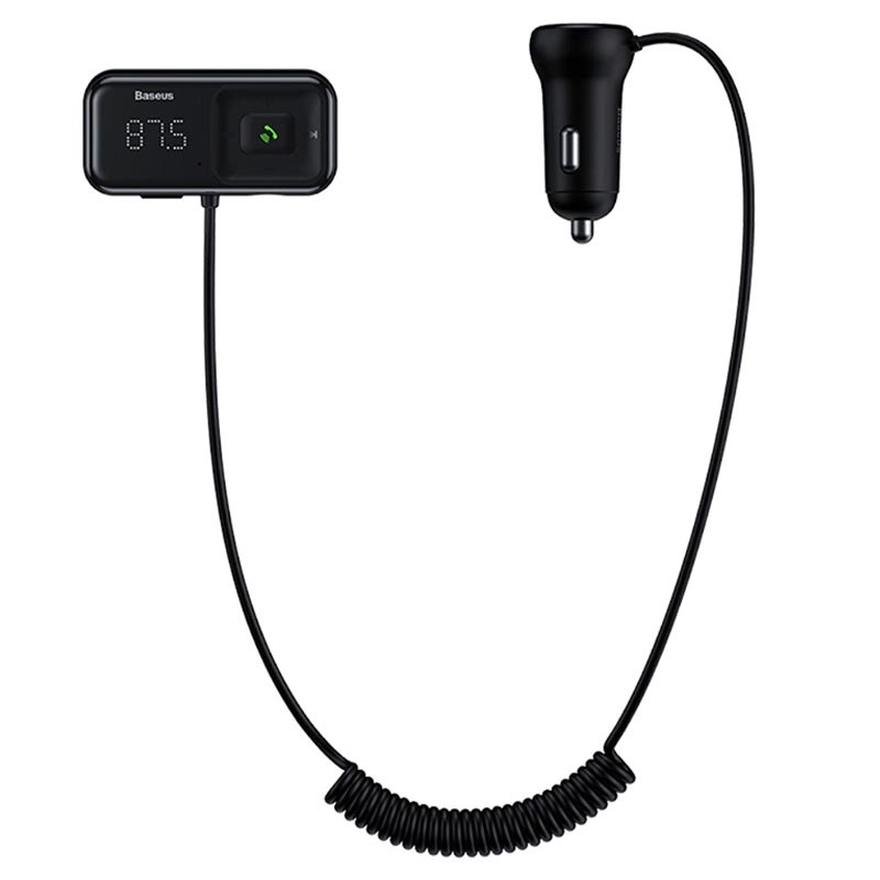 FM трансмиттер Baseus Wireless MP3 Car Charger T Typed S-16, черный