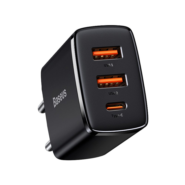 Сетевое зарядное устройство Baseus Compact Quick Charger 30W 2U+C EU