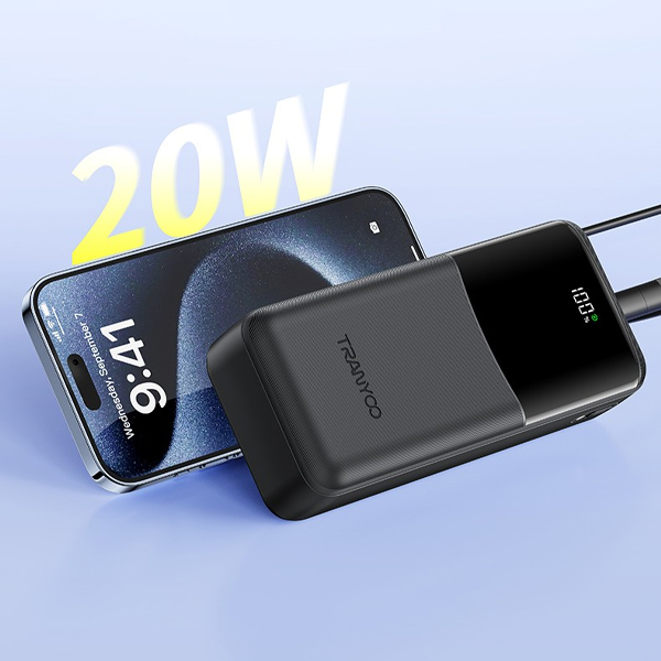 Внешний Аккумулятор с быстрой зарядкой Tranyoo T-K08 30000mAh 22.5W