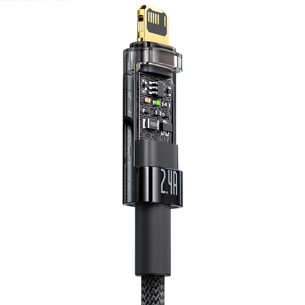 Кабель Baseus Explorer Series Auto Power-Off Fast Charging Data Cable USB - Lightning 2.4A 1m