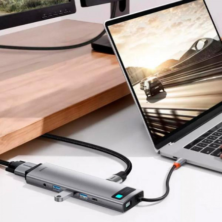 USB - концентратор / Переходник / Хаб Baseus Metal Gleam Series 11-in-1