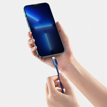 Кабель Baseus Crystal Shine Series Fast Charging Data Cable Type-C to iP 20W 2m Blue