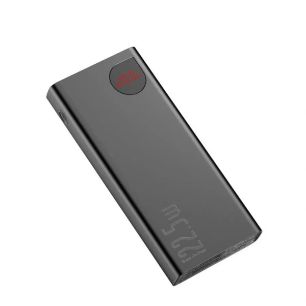 Внешний аккумулятор Baseus Adaman Metal Digital Display Quick Charge Power Bank 22.5W 30000mAh + кабель Type-C 3A 50cm