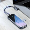 Хаб Baseus Multi-functional 6-in-1 USB Type-C adapter Hub (USB, HDMI, RJ45, PD) - Глубокий серый