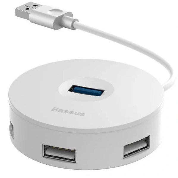 Хаб-адаптер Baseus Round Box 4-port USB 3.0 Hub Adapter
