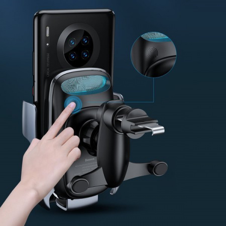 Автомобильный держатель с беспроводной зарядкой Baseus Milky Way Electric Bracket Wireless Charger 15W