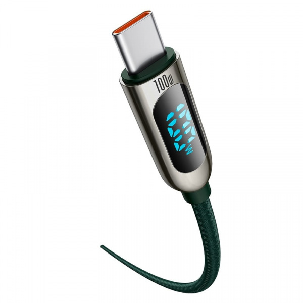 Кабель с индикатором тока зарядки Baseus Display Fast Charging Data Cable Type-C to Type-C 100W 2m
