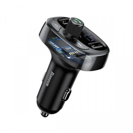 Автомобильное зарядное устройство с FM-трансмиттером Baseus T-typed Bluetooth MP3-Charger