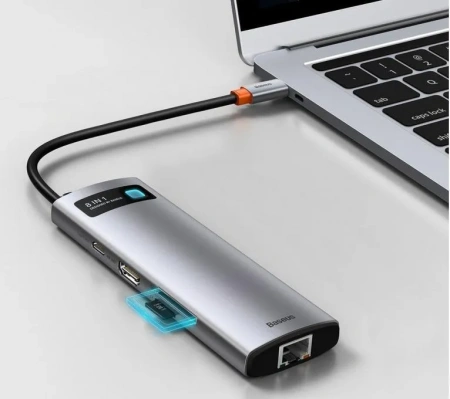 USB - концентратор / Переходник / Хаб Baseus Metal Gleam Series 8-in-1