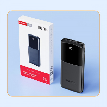Внешний Аккумулятор с быстрой зарядкой Tranyoo T-K06 10000mAh 22.5W