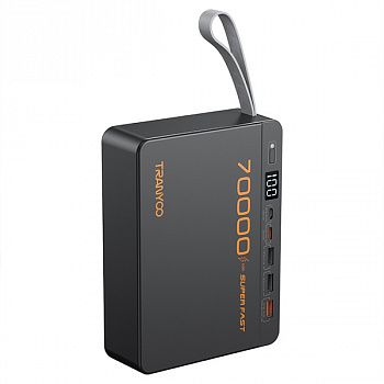 Внешний Аккумулятор с супер-быстрой зарядкой Tranyoo T-F17 70000mAh DUAL 22.5W