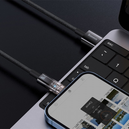Кабель Baseus Explorer Series Auto Power-Off Fast Charging Data Cable USB - Lightning 2.4A 1m