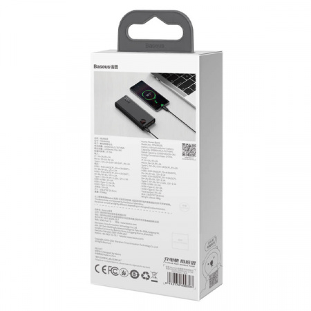 Внешний аккумулятор Baseus Adaman Metal Digital Display Quick Charge Power Bank 20000mAh 22.5W (2021 Editon)