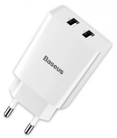 Сетевое зарядное устройство Baseus Speed Mini Dual U Charger 10.5W