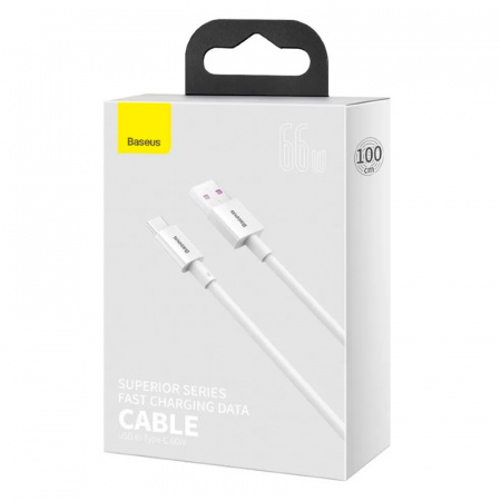 Кабель Baseus Superior Series Fast Charging Data Cable USB-A to Type-C 66W 1m Белый (CATYS-02)