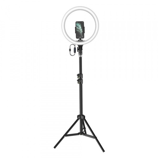 Кольцевая лампа 12" Baseus Live Stream Holder-floor Stand на штативе