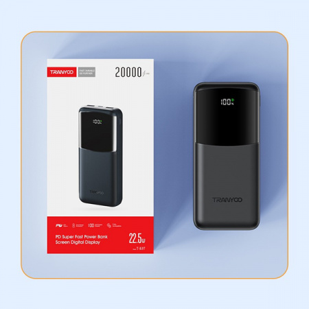 Внешний Аккумулятор с быстрой зарядкой Tranyoo T-K07 20000mAh 22.5W