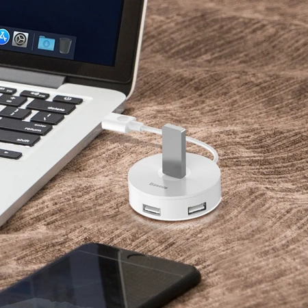 Хаб-адаптер Baseus Round Box 4-port USB 3.0 Hub Adapter