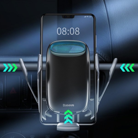Автомобильный держатель с беспроводной зарядкой Baseus Milky Way Electric Bracket Wireless Charger 15W