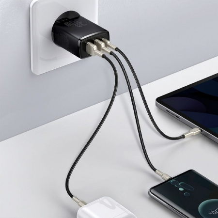 Сетевое зарядное устройство Baseus Compact Quick Charger 30W 2U+C EU
