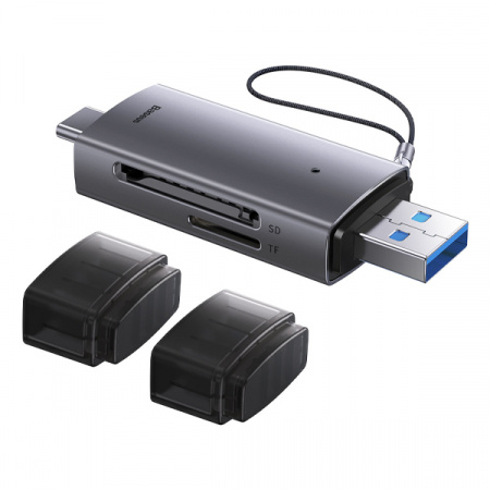 Картридер Baseus Lite Series USB-A & Type-C to SD/TF Card Reader