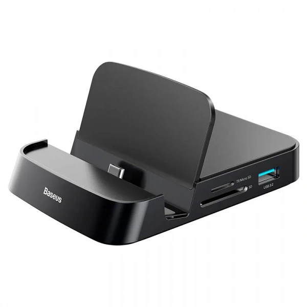 Док-станция 7 в 1 Baseus для смартфонов Type-C с разъемами USB 3.0, USB 2.0 х 2, Type-C, HDMI, SD, microSD