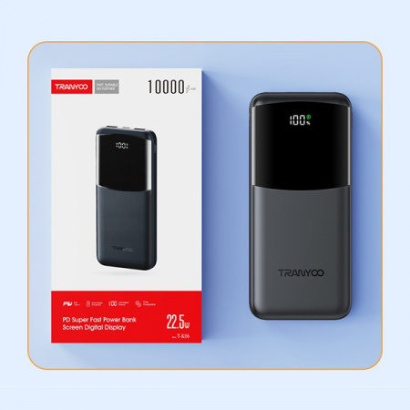 Внешний Аккумулятор с быстрой зарядкой Tranyoo T-K06 10000mAh 22.5W