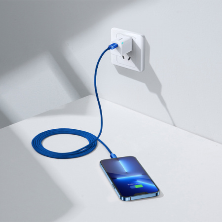 Кабель Baseus Crystal Shine Series Fast Charging Data Cable Type-C to iP 20W 2m Blue