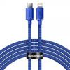 Кабель Baseus Crystal Shine Series Fast Charging Data Cable Type-C to iP 20W 2m Blue