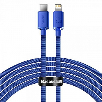 Кабель Baseus Crystal Shine Series Fast Charging Data Cable Type-C to iP 20W 2m Blue