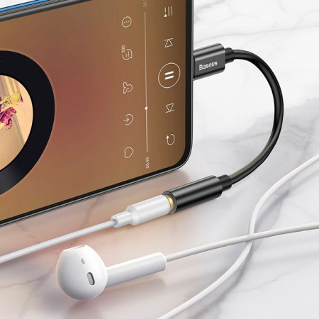 Переходник USB Type-C - AUX 3.5мм Baseus L54 Серый (CATL54-0G)