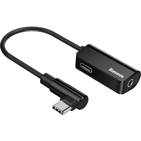 Кабель-переходник Baseus L45 USB Type-C на AUX 3.5mm + USB Type-C