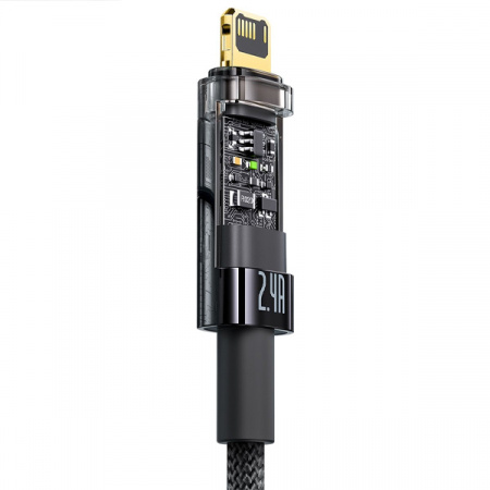 Кабель Baseus Explorer Series Auto Power-Off Fast Charging Data Cable USB - Lightning 2.4A 1m