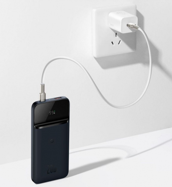 Внешний аккумулятор Baseus Magnetic Wireless Quick Charging Power Bank 10000mAh 20W, Синий (PPMT-03)