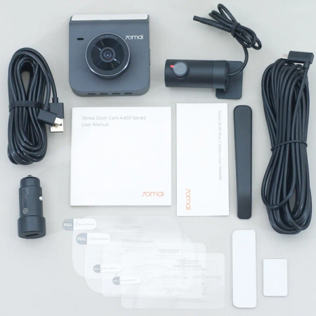 Автомобильный видеорегистратор 70mai Dash Cam A400 + Rear Cam RC09 (Grey)