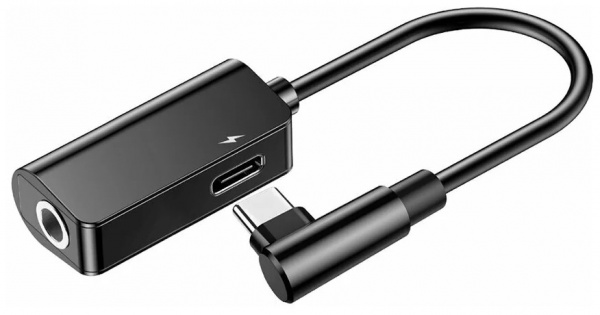 Кабель-переходник Baseus L45 USB Type-C на AUX 3.5mm + USB Type-C