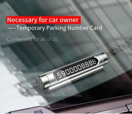 Автовизитка Baseus Metal Temporary Parking Number Card