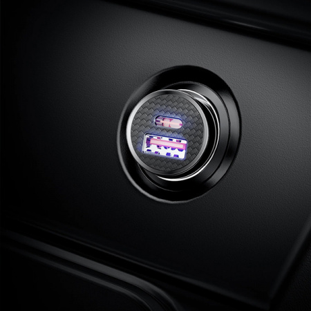 Автомобильное зарядное устройство Baseus Circular Plastic A+C 30W PPS Car Charger