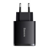 Сетевое зарядное устройство Baseus Compact Quick Charger 30W 2U+C EU