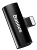 Аудио переходник Baseus L46 iP Male to Dual iP Femail Adapter